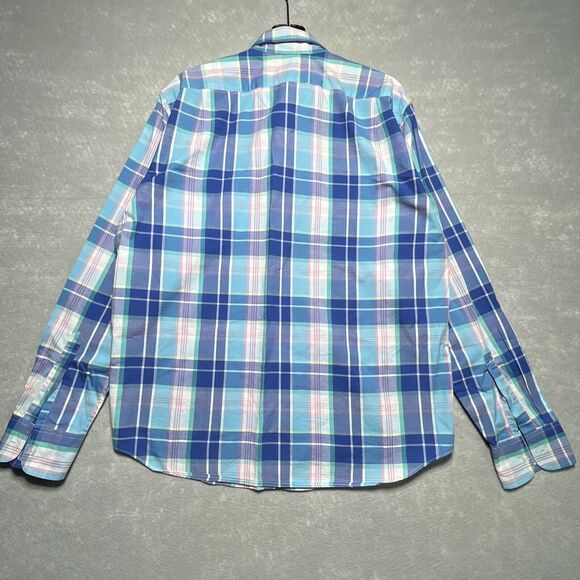 J Crew Flexed Washed Classic Plaid Button Down Shirt Men’s Size: L - Picture 5 of 9